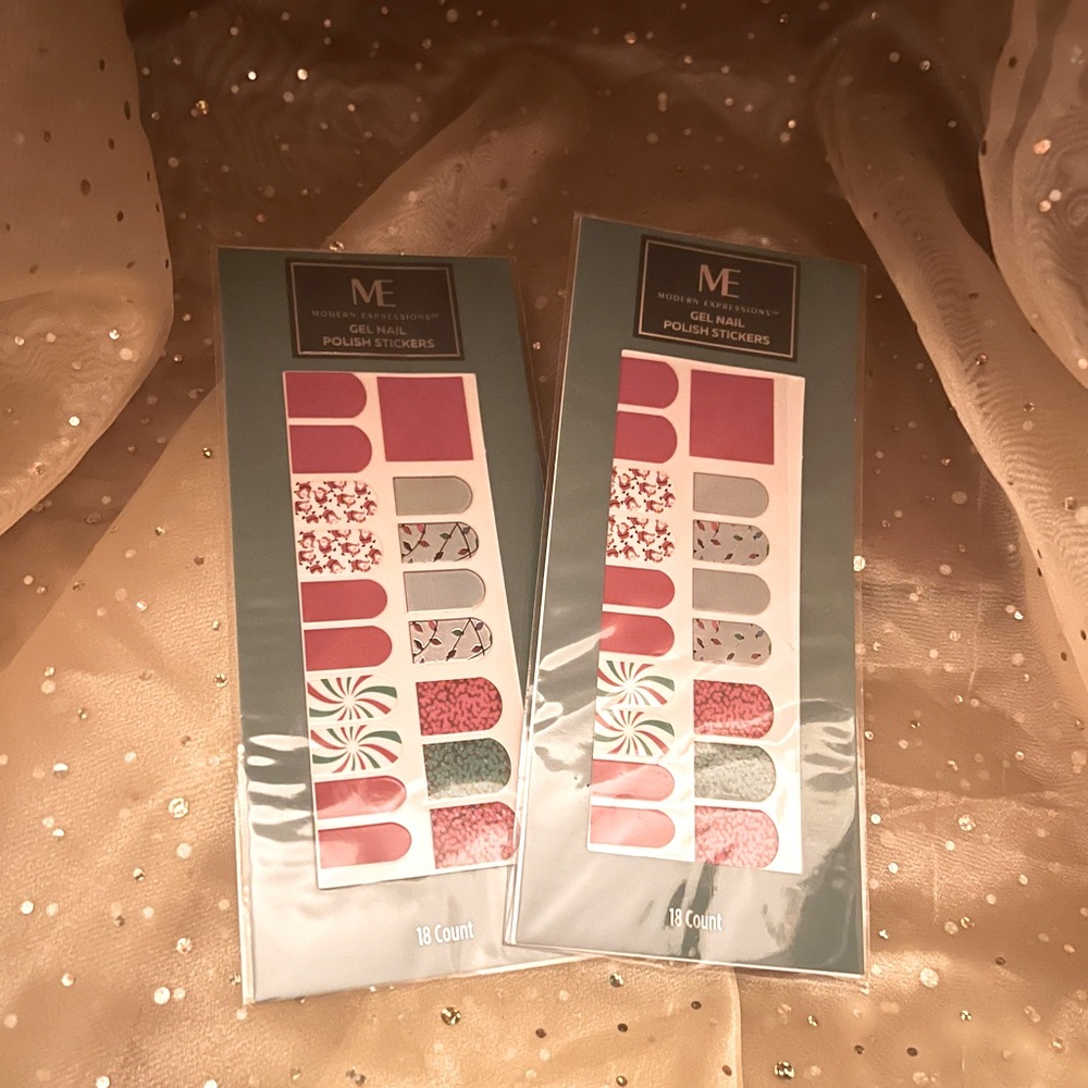 NEW: ME Modern Expressions Gel Nail Polish Stickers (Holiday) - Picture 1 of 3